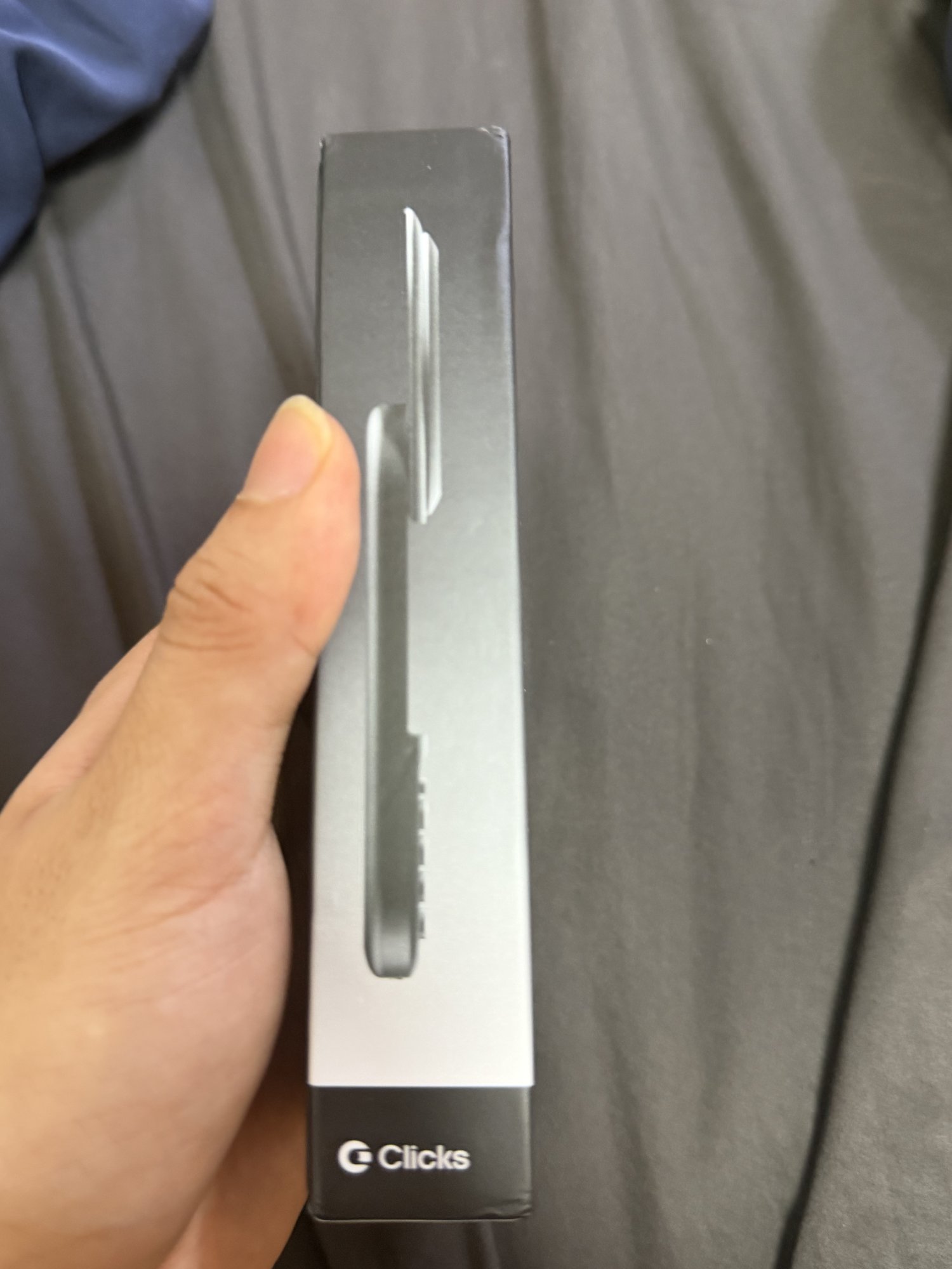 Clicks Power Keyboard 박스 측면 제품 실루엣