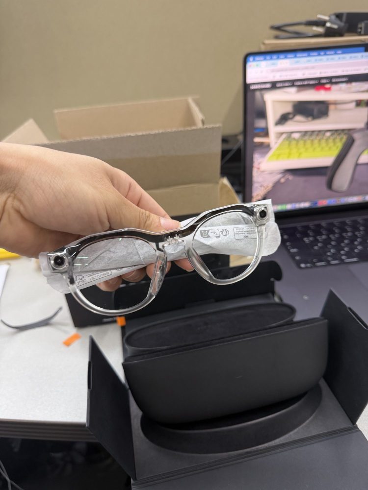 meta oakley hstn clear frame rotated 1