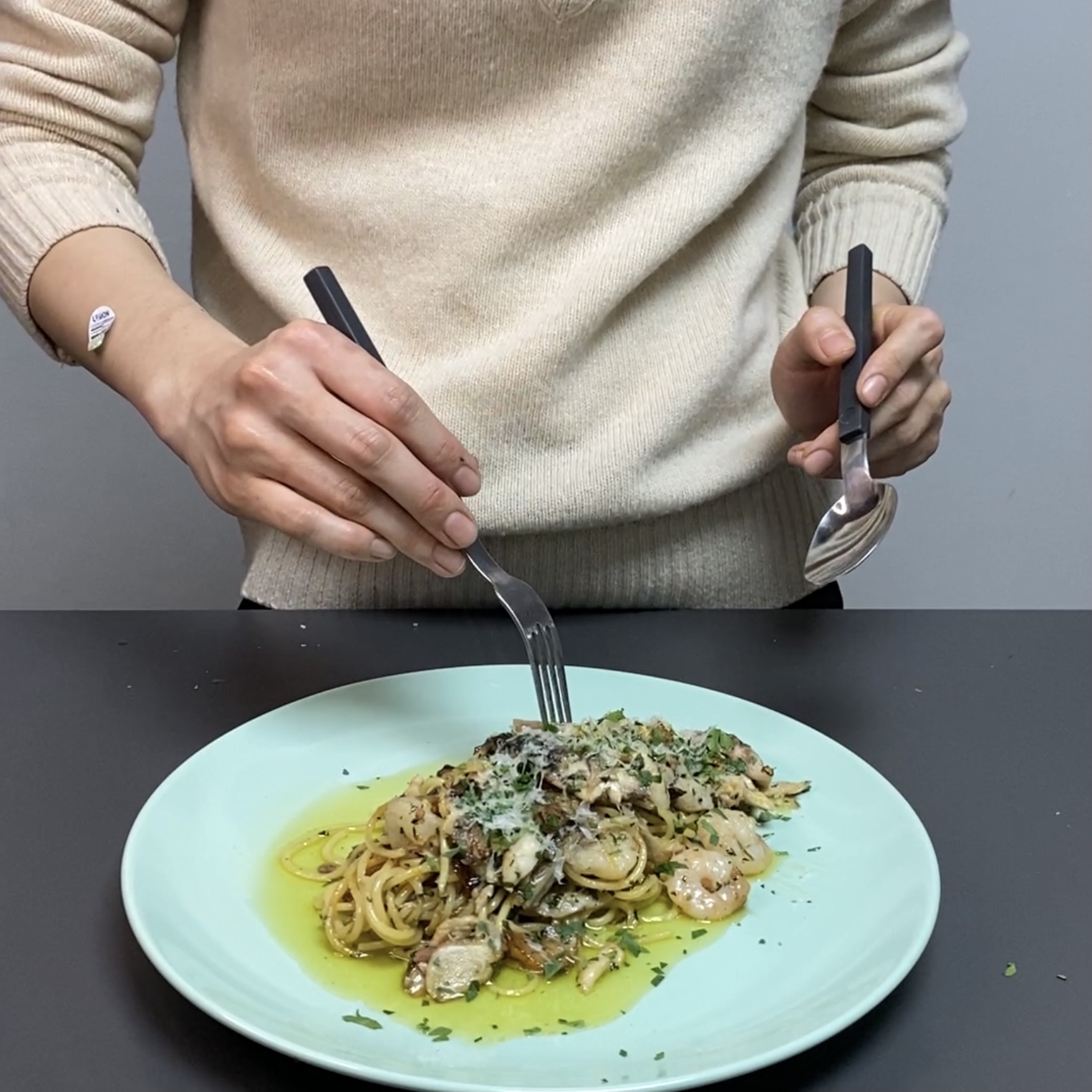 고등어와 엔쵸비를 사용해서 만들어본 올리브 오일 파스타